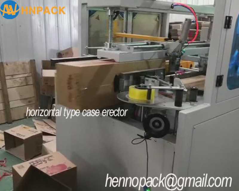 Hennopack up to 30 cases high speed carton box former